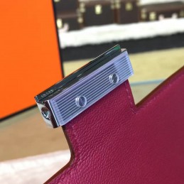 Replica Hermes Burgundy Constance 24 Palladium Hardware Bag