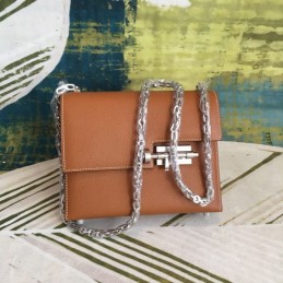 Replica Hermes Tan Verrou Chaine Mini 17 Bag