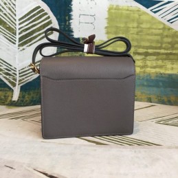 Replica Hermes Gray Roulis 18 Palladium Hardware Bag