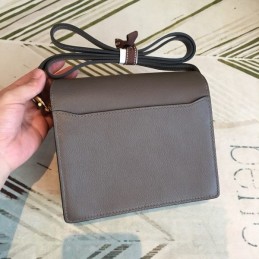 Replica Hermes Gray Roulis 18 Palladium Hardware Bag