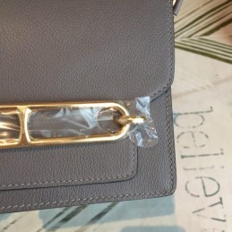 Replica Hermes Gray Roulis 18 Palladium Hardware Bag