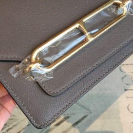 Replica Hermes Gray Roulis 18 Palladium Hardware Bag