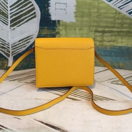 Replica Hermes Yellow Roulis 18 Palladium Hardware Bag