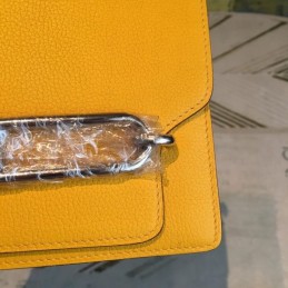 Replica Hermes Yellow Roulis 18 Palladium Hardware Bag