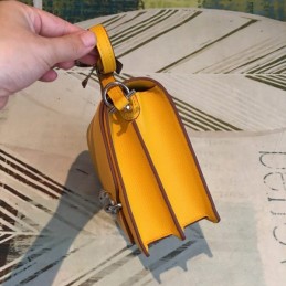 Replica Hermes Yellow Roulis 18 Palladium Hardware Bag