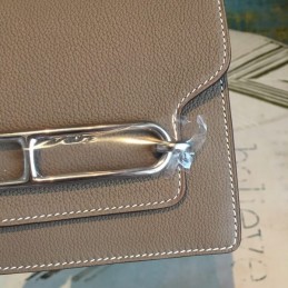 Replica Hermes Gray Roulis 18 Gold Hardware Bag