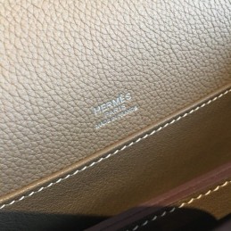 Replica Hermes Gray Roulis 18 Gold Hardware Bag