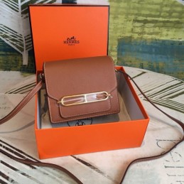 Replica Hermes Brown Roulis 18 Bag