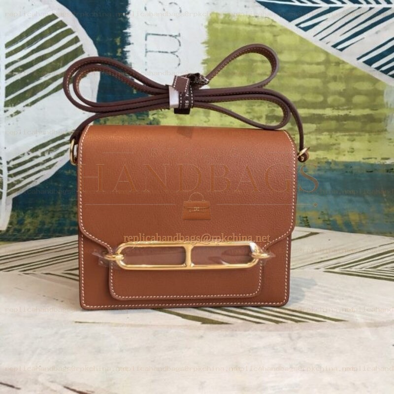 Replica Hermes Brown Roulis 18 Bag