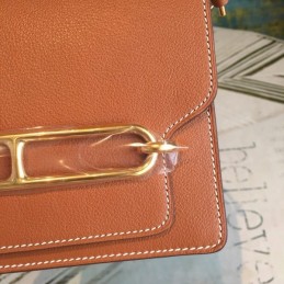 Replica Hermes Brown Roulis 18 Bag