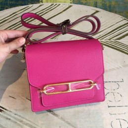 Replica Hermes Fuchsia Roulis 18 Bag