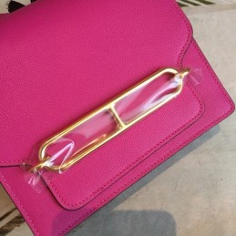 Replica Hermes Fuchsia Roulis 18 Bag