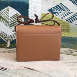 Replica Hermes Tan Roulis 18 Gold Hardware Bag - Style 2