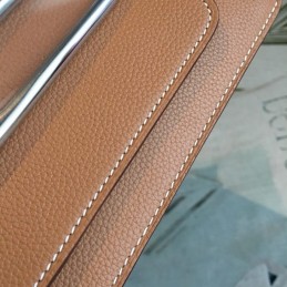Replica Hermes Tan Roulis 18 Gold Hardware Bag - Style 2