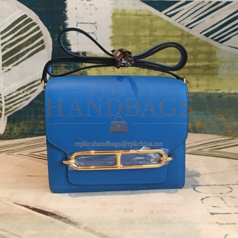 Replica Hermes Blue Roulis 18 Bag