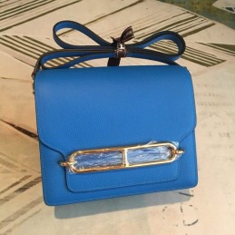 Replica Hermes Blue Roulis 18 Bag