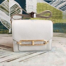 Replica Hermes White Roulis 18 Bag