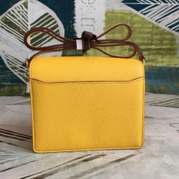 Replica Hermes Yellow Roulis 18 Gold Hardware Bag