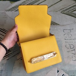 Replica Hermes Yellow Roulis 18 Gold Hardware Bag