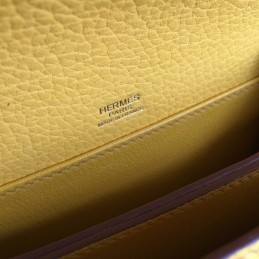 Replica Hermes Yellow Roulis 18 Gold Hardware Bag