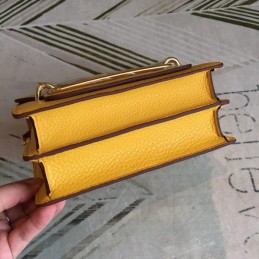 Replica Hermes Yellow Roulis 18 Gold Hardware Bag