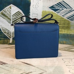 Replica Hermes Navy Blue Roulis 18 Bag