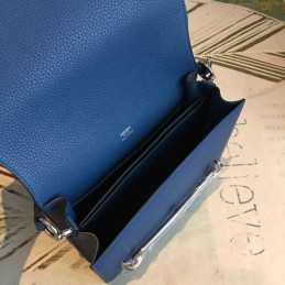 Replica Hermes Navy Blue Roulis 18 Bag