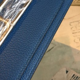 Replica Hermes Navy Blue Roulis 18 Bag