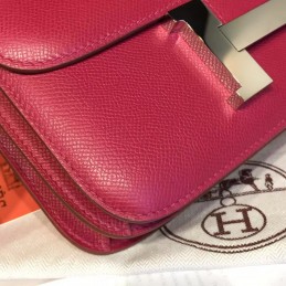 Replica Hermes Burgundy Constance 24 Palladium Hardware Bag
