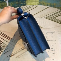 Replica Hermes Navy Blue Roulis 18 Bag