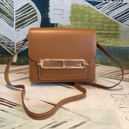Replica Hermes Tan Roulis 18 Palladium Hardware Bag