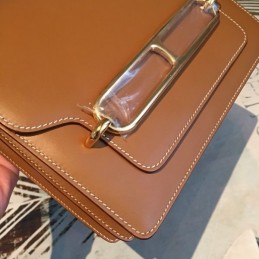 Replica Hermes Tan Roulis 18 Palladium Hardware Bag