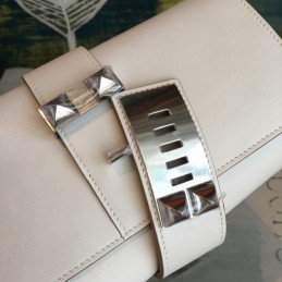 Replica Hermes White Clutch Medor 23 Bag