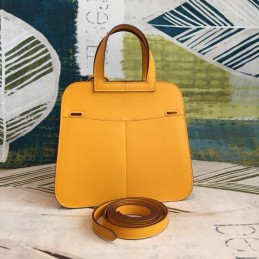 Replica Hermes Yellow Halzan 22 Bag