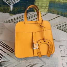 Replica Hermes Yellow Halzan 22 Bag
