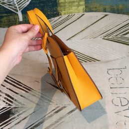 Replica Hermes Yellow Halzan 22 Bag