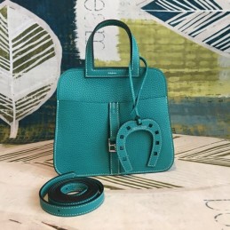 Replica Hermes Turquoise Halzan 22 Bag