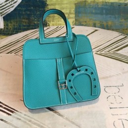 Replica Hermes Turquoise Halzan 22 Bag