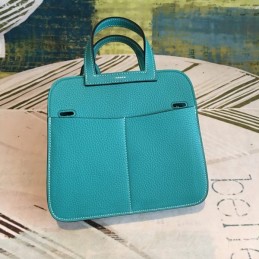 Replica Hermes Turquoise Halzan 22 Bag