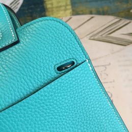 Replica Hermes Turquoise Halzan 22 Bag