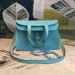 Replica Hermes Light Blue Halzan 31 Bag