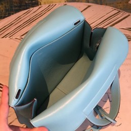 Replica Hermes Light Blue Halzan 31 Bag