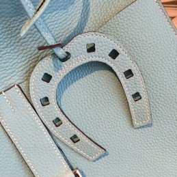 Replica Hermes Light Blue Halzan 31 Bag