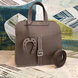 Replica Hermes Taupe Halzan 31 Bag