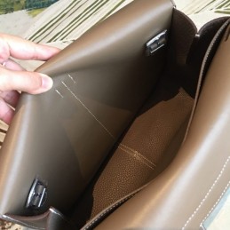 Replica Hermes Taupe Halzan 31 Bag