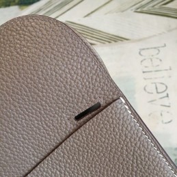 Replica Hermes Taupe Halzan 31 Bag
