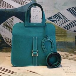 Replica Hermes Teal Halzan 31 Bag
