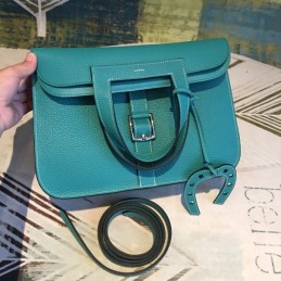 Replica Hermes Teal Halzan 31 Bag