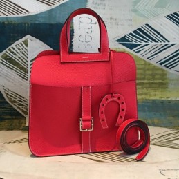 Replica Hermes Red Halzan 31 Bag