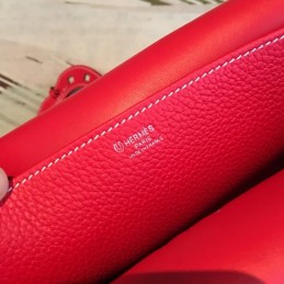 Replica Hermes Red Halzan 31 Bag